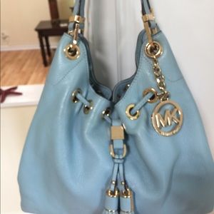 Michael Kors Powder Blue Hobo Bag